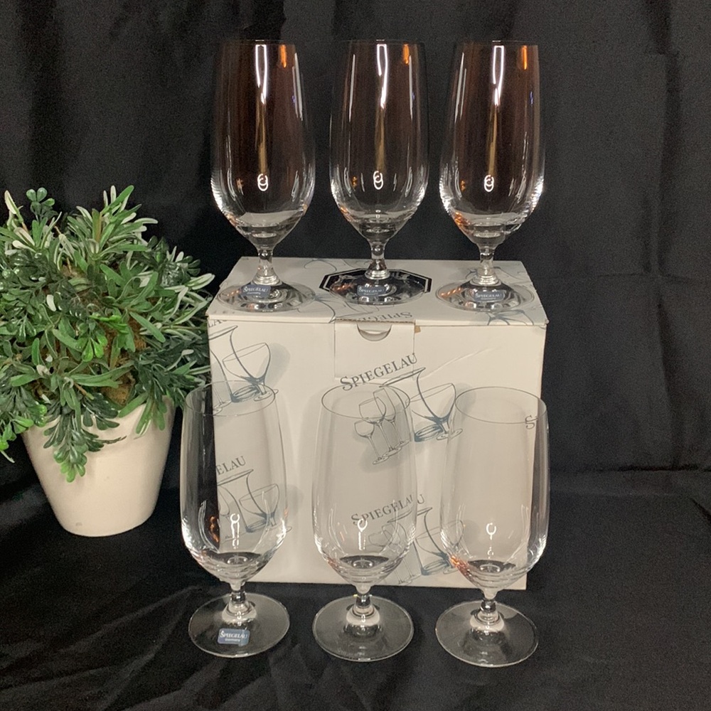Set of 6 NIB SPIEGELAU 13oz Beer / iced beverage glasses